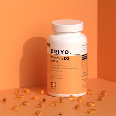 Briyo Vitamin D3 1000 IU Softgel 90's - Multi-Vitamins