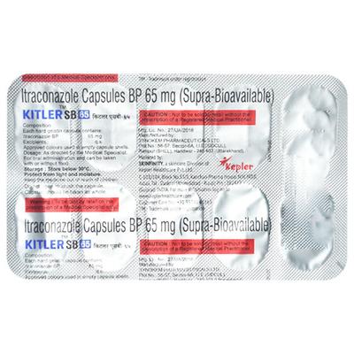 KITLER SB 65 Capsule 10's - Fungal Infections-Anf