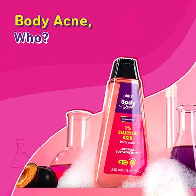 Plum Bodylovin Active-Witty 1% Salicylic Acid Body Wash with Vitamin B5 250 ml - Shower Gels & Body Wash