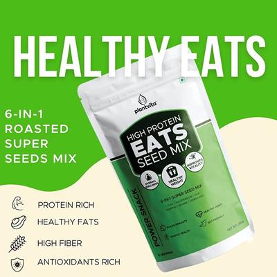 Plantvita High Protein Eats Seeds Mix 250 gm - Nutritional Bars