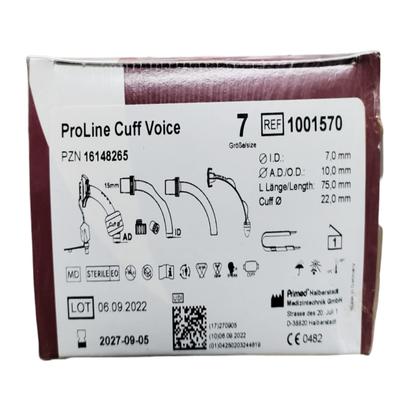 Primed Proline Cuff Voice Tracheostomy Tube (1001570) size 7 1's - Catheters & Tubes