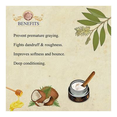 Bioayurveda Basics Youth Nourish Anti-Graying Hair Mask Creme 20 gm - Hair Masks & Packs