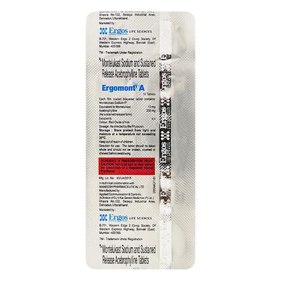 ERGOMONT A Tablet 10's - Asthma/COPD-Ast