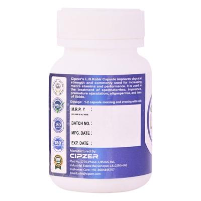 Cipzer L.B. Kabir Capsule 60's - Speciality Medicines