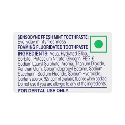 Sensodyne Fresh Mint Toothpaste 40 gm - Toothpaste