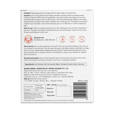 Sirona Pain Relief Heat Patches 150G 3's - Others