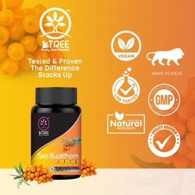 1 Tree Sea Buckthorn Veg Capsule (Pack of 2 x 60's) - Health Products