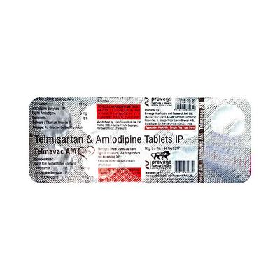 TELMAVAC AM 40/5mg Tablet 10's - Hypertension-Ang