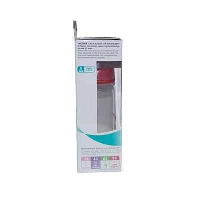 Pigeon Peristaltic Nursing Bottle Kpp with 2 Nipples (M) - Red 200 ml - Feeding & Nursing