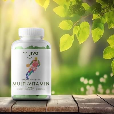 Jivo Natural Herbs Based Multi - Vitamin Tablet (1000 mg) - Sports 60's - Multi-Vitamins