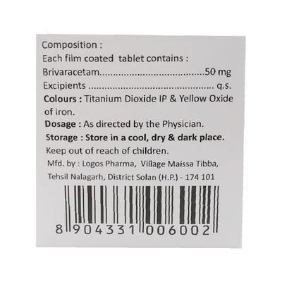 BEVICET 50 Tablet 10's - Epilepsy/Convulsion-Ant