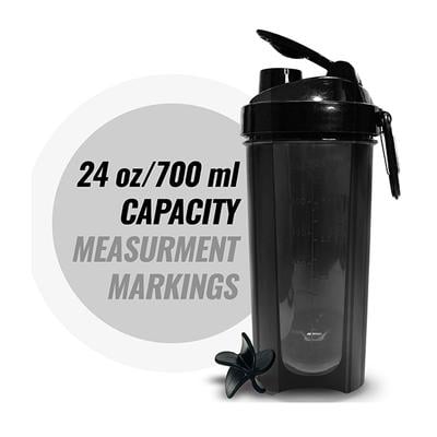 MuscleXP PRO XP Gym Shaker - Black 700 ml - Gym Accessories