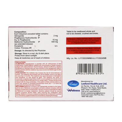 DAILYGLIM PM 2 Tablet 10's - Diabetes-Ant