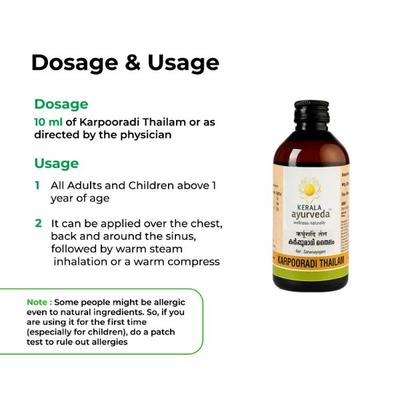 Kerala Ayurveda Karpooradi Thailam 200 ml - Speciality Medicines