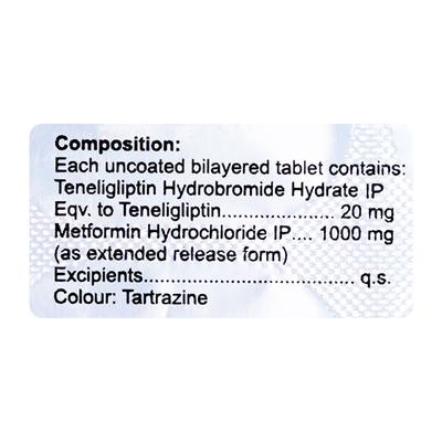 Glyten M 1000mg Tablet 10'S - Diabetes-Ant
