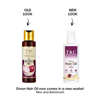 TAC The Ayurveda Co. Onion Hair Oil with Ginger 100 ml - Hair Oils