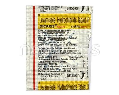 Dicaris Adult 150mg Tablet 1'S - Parasitic Worms-Ant