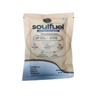 Soulfuel Whey Protein Powder with Gut Health - Coffee 36 gm - Whey Proteins