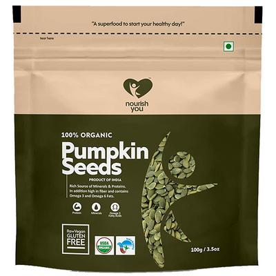 Nourish You Pumpkin Seeds (Pack of 2 x 100 gm) - Nutritional Bars