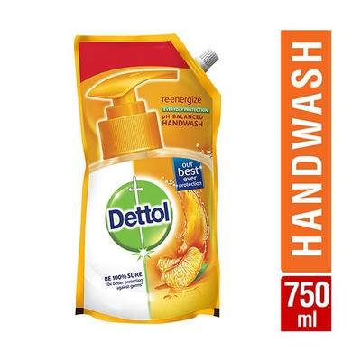 Dettol pH Balanced Handwash Refill - Re-Energize 750 ml - Hand Wash & Soaps