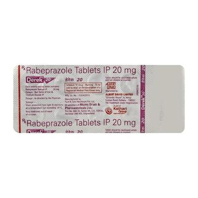 Derek 20mg Tablet 10'S - Ulcer/Reflux/Flatulence-Aaa