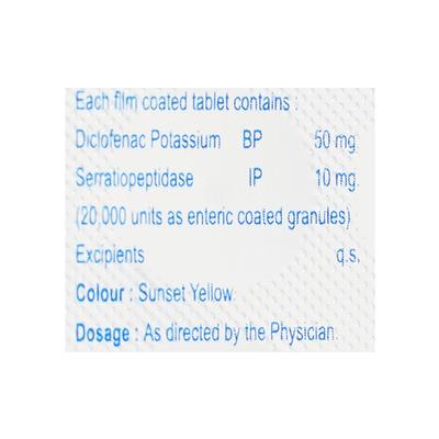 NACTOSS S Tablet 10's - Pain relief-Nsa
