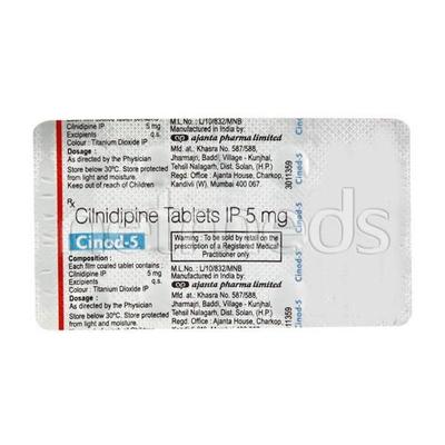 Cinod 5mg Tablet 15'S - Hypertension-Cal