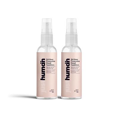 Just Human 24 Hour Protection Hand Sanitizer (Pack of 2 x 100 ml) - Hand Sanitizer