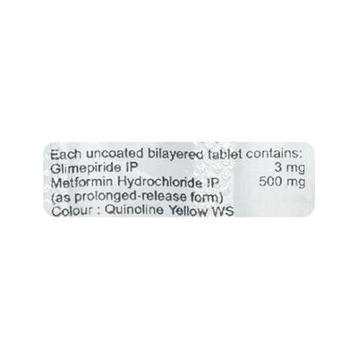 AMANZA M 3/500mg Tablet 10's - Diabetes-Ant