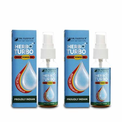 Dr.Vaidya's Herbo 24 Turbo Male Power Oil (Pack of 2 x 25 ml) - Sexual Healthcare