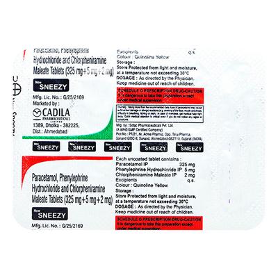 NEW Sneezy Tablet 10'S - Cough And Cold-Cou