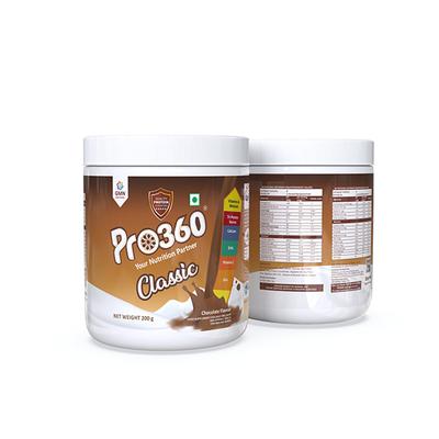 Pro360 Classic Nutritional Powder - Chocolate Flavour 200 gm - Daily Health Drinks