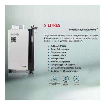 Oxymed Mini Oxygen Concentrator (MAOXY05) 5 Litre - Oxygen Cylinder