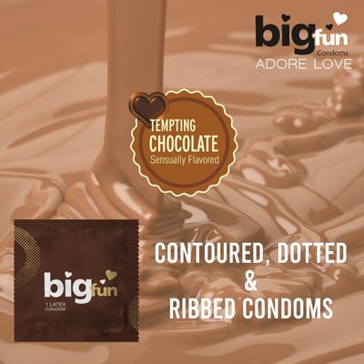 Bigfun Condoms - Tempting Chocolate 10's - Plain/Flavoured Condoms