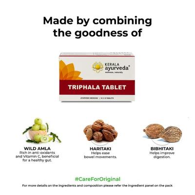 Kerala Ayurveda Triphala Tablet 100's - Pure Herbs