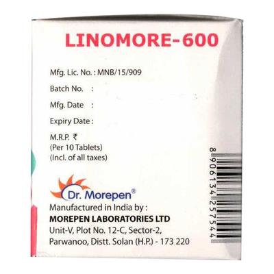 LINOMORE 600 Tablet 10's - Bacterial Infections-OAB