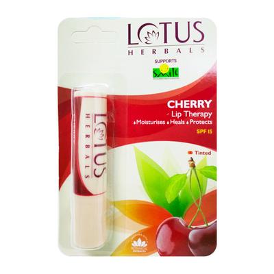 Lotus Herbals Lip Therapy Cherry SPF 15 3.4 gm - Lip Balms