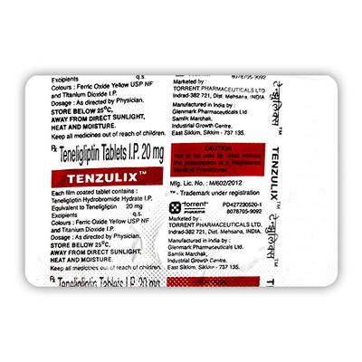 TENZULIX 20mg Tablet 15's - Diabetes-Ant