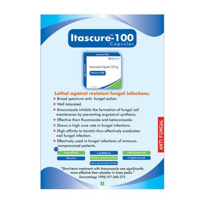 ITASCURE 100 Tablet 15's - Fungal Infections-Anf