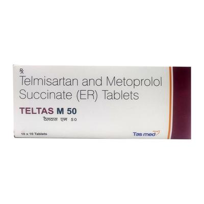 TELTAS M 50 Tablet 10's - Hypertension-Ana