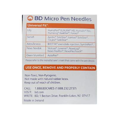 BD Ultra Fine Micro Pen Needle 100's - Syringes And Needles