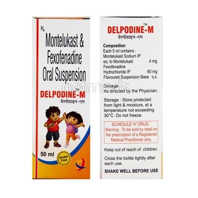 Delpodine M Oral Suspension 60ml - Asthma/COPD-Ast