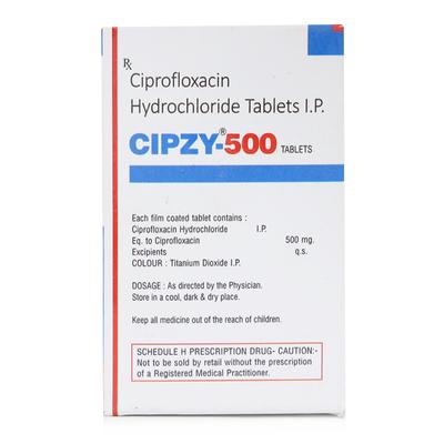 CIPZY 500mg Tablet 10's - Bacterial Infections-Qui