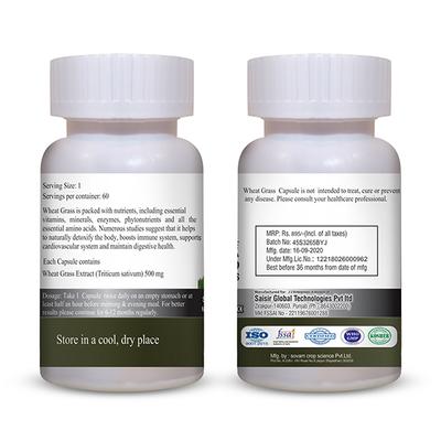 Vringra Ultra Pure Wheat Grass Capsules 60's - Health Products