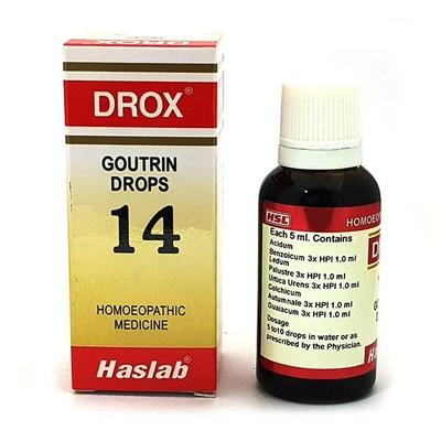 Haslab Drox 14 Goutrin Drops 30 ml - Homeopathic Drops