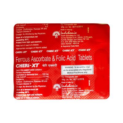 Cheri Xt Tablet 15's - Iron Supplement/Anaemia-Vma