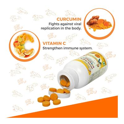 Dr. Morepen Immuniply Curcumin Chatpata (Kids) 50's - Health Products