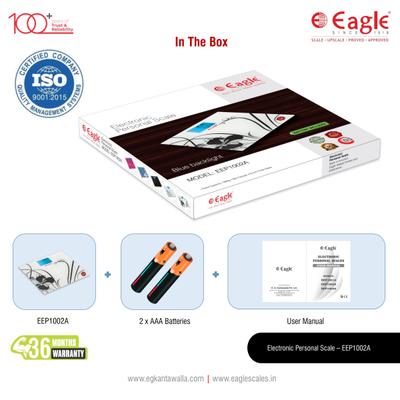 Eagle Digital Weighing Scale Slim Design (EEP-1002A) - White - Health Monitors And Equipment