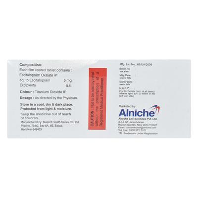 ESCIPIX 5mg Tablet 10's - Depression-Ant