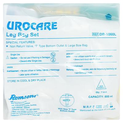 Romsons Urocare Leg Bag Set (DB-1060L) 1's - Bags